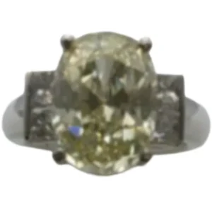 Pt900 ダイヤモンド リング 6.097 ct D0.758 ct