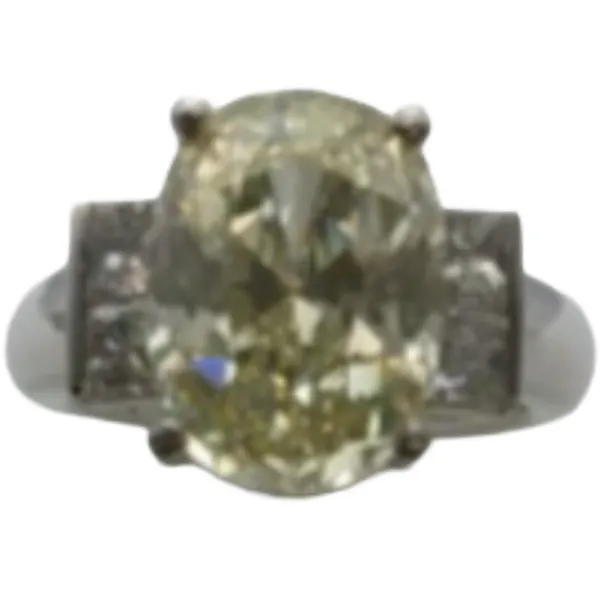 Pt900 ダイヤモンド リング 6.097 ct D0.758 ct