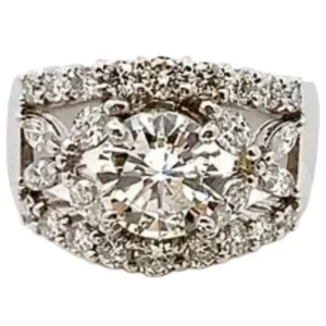 Pt･Pm900 ダイヤモンド 1.605・1.25ct