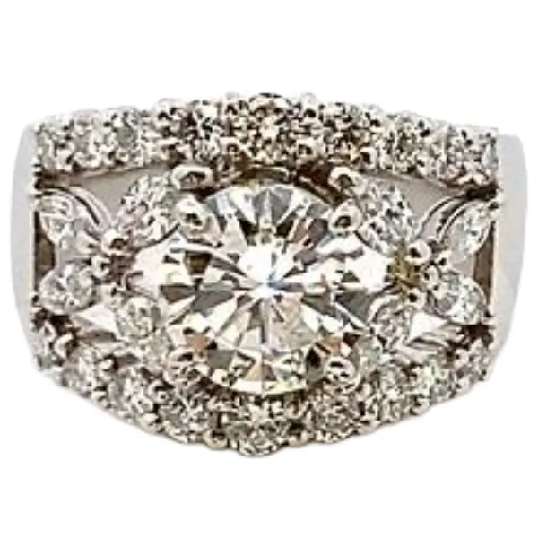 Pt･Pm900 ダイヤモンド 1.605・1.25ct