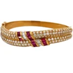 K18 ダイヤモンド・ルビー ブレスレット/バングル D7.17・R2.63 ct