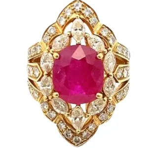 K18 ルビー・ダイヤモンド 4.25ct