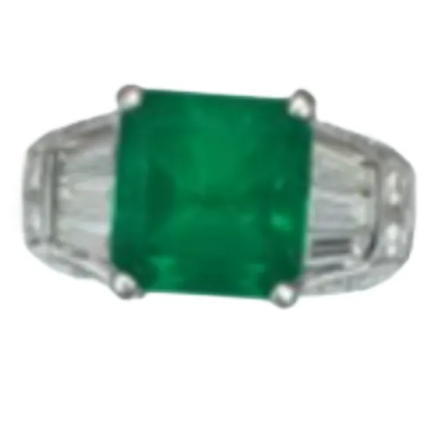 Pt･Pm900 エメラルド・ダイヤモンド リング 2.3 ct D0.54 ct