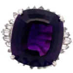 Pt･Pm900 アメシスト・ダイヤモンド リング AM19 ct 1.07 ct