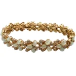 K14 クリソベリルキャッツアイ・ダイヤモンド ブレスレット