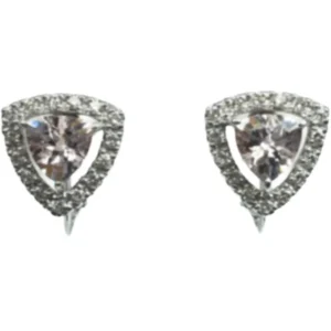 K18/K18WG モルガナイト・ダイヤモンド ピアス/イヤリング 0.69・0.68 ct 0.19・0.19 ct