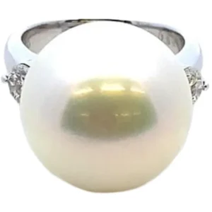 Pt･Pm900 パール・ダイヤモンド 0.62ct