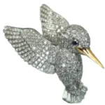 X線結果参照 ダイヤモンド ブローチ