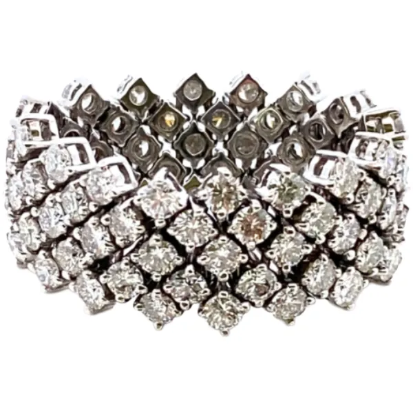 K18WG ダイヤモンド リング 4.3ct