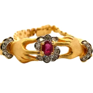 K18 ルビー・ダイヤモンド ブレスレット R0.51・D0.37ct