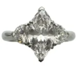 Pt900 ダイヤモンド リング 2.212 ct 1.06 ct