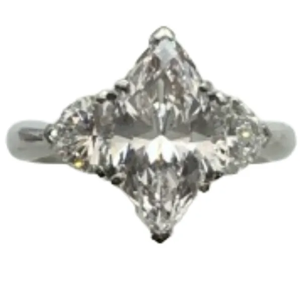 Pt900 ダイヤモンド リング 2.212 ct 1.06 ct