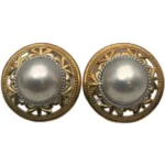 K18K14WG マベパール イヤリング 約13 ㎜