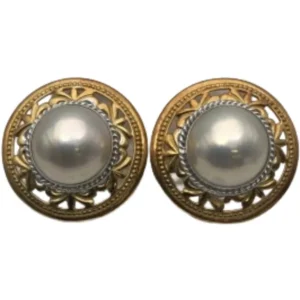 K18K14WG マベパール イヤリング 約13 ㎜