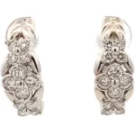 Pt･Pm900 ダイヤモンド ピアス/イヤリング 0.65・0.65ct