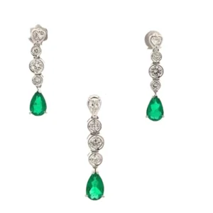 K18・18K エメラルド・ダイヤ 0.935・0.825・0.78・0.52・0.3・0.3ct