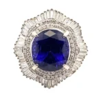 Pt･Pm900 タンザナイト・ダイヤモンド 8.92・1.89ct 