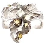 岩倉康二 Pt900/K18WG ダイヤモンド・トリートダイヤ D0.46ct