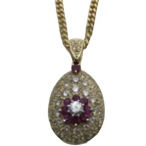 K18 ルビー・ダイヤモンド ネックレス/ペンダントトップ 1.18・2.27・0.514 ct