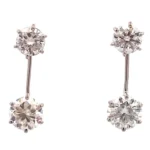 Pt･Pm950 モルガナイト ピアス/イヤリング 0.75・0.43・0.75・0.43 ct