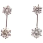 Pt･Pm950 モルガナイト ピアス/イヤリング 0.75・0.43・0.75・0.43 ct