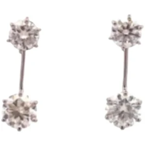 Pt･Pm950 モルガナイト ピアス/イヤリング 0.75・0.43・0.75・0.43 ct