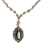 K18WG アレキサンドライト・ダイヤモンド ネックレス/ペンダントトップ 0.61・D1.13ct