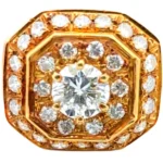 K18 ダイヤモンド リング 0.58・M0.59ct