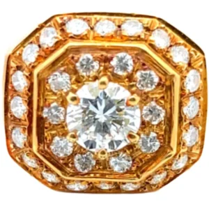 K18 ダイヤモンド リング 0.58・M0.59ct