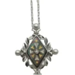 K18[750・18K ITALY・18KT] シェル・パール・ダイヤモンド ネックレス/ペンダントトップ