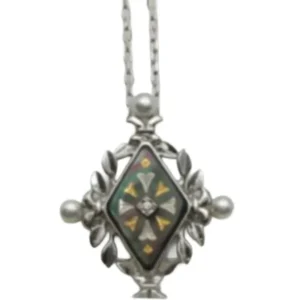 K18[750・18K ITALY・18KT] シェル・パール・ダイヤモンド ネックレス/ペンダントトップ