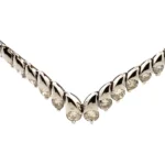 K18WG ダイヤモンド ネックレス/ペンダントトップ 5ct