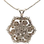 K18WG ダイヤモンド ネックレス/ペンダントトップ 5ct