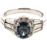 Pt･Pm900 ブラジル産アレキサンドライト・ダイヤモンド 0.95・D0.66ct