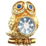 K18 サファイア・ダイヤモンド ブローチ 0.28・0.32ct