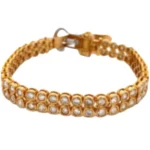 Pt850/K18[Kﾒｲﾝ] ダイヤモンド ブレスレット/バングル 5 ct