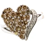 K18WG ダイヤモンド リング 0.85ct