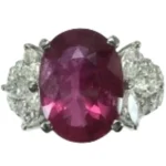 Pt･Pm900 ルビー・ダイヤモンド リング 6.11 ct D1.15 ct