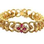 K18 ダイヤモンド・ルビー ブレスレット/バングル D7.46・R0.67ct