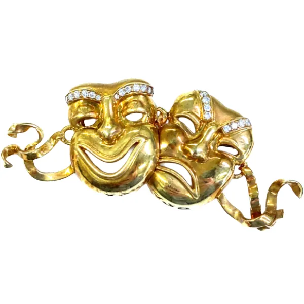 K18 ダイヤモンド ブローチ