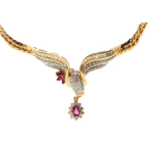 K18 ルビー・ダイヤモンド ネックレス/ペンダントトップ R0.78・D1.72ct