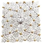 K18 ダイヤモンド ブローチ 2ct