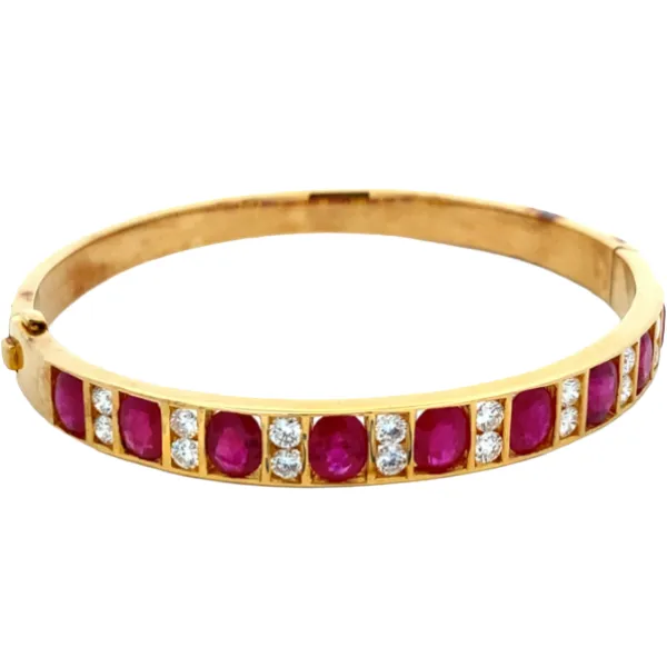 ルビー・ダイヤモンド ブレスレット/バングル R6.73・D1.15ct