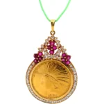 K18/K21.6 ルビー・ダイヤモンド ネックレス/ペンダントトップ