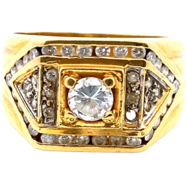 K18 ダイヤモンド リング 0.35ct