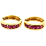 K18 ルビー ピアス/イヤリング R1.30ct