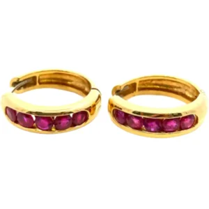 K18 ルビー ピアス/イヤリング R1.30ct