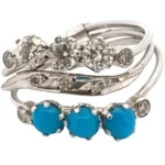 K18 ターコイズ・ダイヤモンド リング