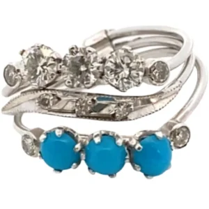 K18 ターコイズ・ダイヤモンド リング