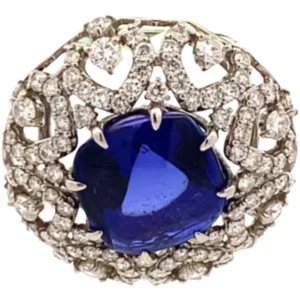 Pt･Pm900 タンザナイト・ダイヤモンド ネックレス/ペンダントトップ 7.252・D1.32ct